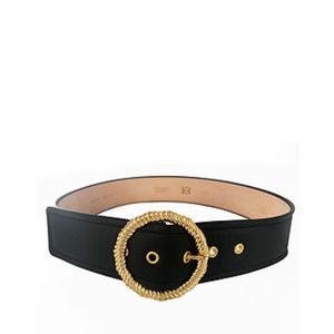Escada Rope Buckle Black Belt